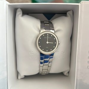 Skagen Ladies Watch. Black dial, quartz movement